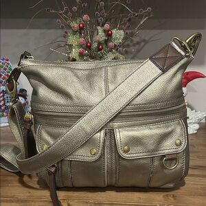 Fossil Metallic Shoulder Bag